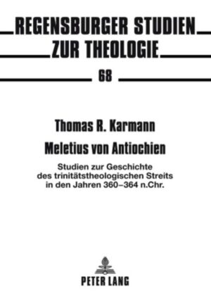 Meletius von Antiochien († 381) war eine der umstrittensten Gestalten des trinitätstheologischen Streits, was v. a. an seinen «zweifelhaften Anfängen» lag. Diese Anfangsphase seines Episkopats in der syrischen Hauptstadt während der Herrschaft Konstantius’ II., Julians und Jovians steht im Mittelpunkt dieser Studie. Anhand der Analyse von Dokumenten aus dieser Zeit wird eine kirchenpolitische und theologische Einordnung des antiochenischen Bischofs unternommen und gleichzeitig der Frage nach den Anfängen des sogenannten Neunizänismus, mit denen Meletius in der Forschung immer wieder verbunden wird, nachgegangen.