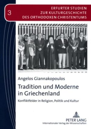 Der Nationsbildungsprozess und die nationale Konsolidierung in Griechenland des 19. und 20. Jahrhunderts stellen den analytischen Rahmen dieses Buches dar. Dieser Prozess lässt sich insbesondere bei der Bestimmung einer nationalen Identität gut beobachten und ist überdies als ein diachrones Phänomen soziokultureller Entwicklung in der griechischen Gesellschaft nach der Gründung des neugriechischen Staates bis zu unseren Tagen zu verstehen. Gegenstand dieser Studie sind die damit einhergehenden Konflikte in Religion, Politik und Kultur. Es werden folgende Felder untersucht: Beziehungen zwischen Kirche und Staat, religiöse Erweckungsbewegungen, Sprachstreit und die Demotizismus-Bewegung, Minderheitenproblematik (Judentum), Außenbeziehungen (Türkei), Klientelismus, die Frage einer Europäischen Identität.