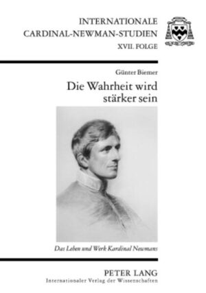 John Henry Newman (1801-1890) umfasst in seinem Leben und mit seinem Werk zentrale Positionen der kirchengeschichtlichen und kirchenpolitischen Entwicklung des 19. Jahrhunderts: Reform der Anglikanischen Kirche (Oxford-Bewegung), Erneuerung der christlichen Spiritualität, Kampf gegen die Säkularisierung und Relativierung des Christentums. Er ist der Schöpfer der Theorie von der Entwicklung der christlichen Lehre (1845). Er gründet eine katholische Universität in Dublin und entwirft eine neue «Idee der Universität» mit einer Theorie der «Freien Bildung». Er erkennt die Bedeutsamkeit der Laien für die christlichen Kirchen in alter und neuer Zeit. Er weist die Legitimation des Glaubensaktes vor dem Forum der Vernunft nach. Obgleich in vielfältiger Weise verkannt und verleumdet, hielt er seine Zustimmung zur Katholischen Kirche aus eigener Gewissenhaftigkeit aufrecht. Er verteidigte die komplementäre Ergänzung von Gewissen und kirchlichem Lehramt. Seine Aufnahme in das Kardinalskollegium ehrte die Kirche mehr als ihn selbst. Erst im Zweiten Vatikanischen Konzil (1962-1965) erwiesen sich die Früchte seines theologischen Vordenkens. Die Anglikanische Kirche zählt J. H. Newman heute zu ihren Heiligen und die Katholische Kirche zu ihren Seligen, eine seltene Koinzidenz von ökumenischer Bedeutung für die Zukunft.