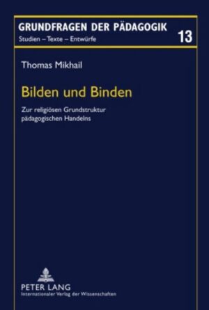 Dass Bildung und Religion Hand in Hand gehen, davon zeugen schon die Höhlenmalereien der Steinzeit. Umso überraschender ist, dass das Verhältnis von Bildung und Religion in der Wissenschaft kaum bedacht und eher randständig behandelt wurde. Das Buch geht dem Zusammenhang von Bildung und Religion auf systematische Weise nach und gelangt zu dem Ergebnis, dass alles pädagogische Handeln, sei es Unterrichten oder Erziehen, einen religiösen Grundzug in sich trägt. Denn immer geht es darum, den Schüler bzw. Zögling an etwas zu binden, sei es an die Richtigkeit einer Sache, sei es an die Güte einer Handlung. Wer sich das klarmacht, unterrichtet und erzieht anders als vorher.