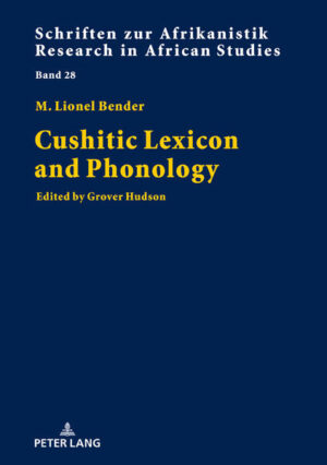 Cushitic Lexicon and Phonology: Edited by Grover Hudson | M. Lionel Bender, Grover Hudson