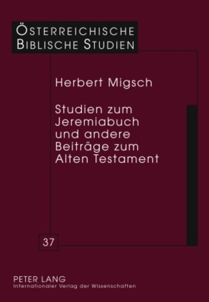 Studien zum Jeremiabuch und andere Beiträge zum Alten Testament | Bundesamt für magische Wesen