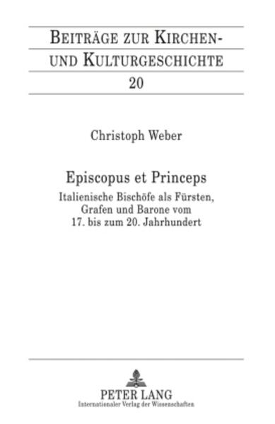 In Italien gab es auch in der Neuzeit zahlreiche Bistümer-137 an der Zahl-die noch Feudalherrschaften besaßen. Dementsprechend trugen sie die Titel von Herzögen, Fürsten, Markgrafen, Grafen und Baronen. Die materiell ertragreichen Herrschaftsrechte fielen zur Zeit der Revolution, spätestens bis 1810, weg, die Titel blieben erhalten, bis Pius XII. ihren Gebrauch im Jahre 1951 verbot. Kern der Untersuchung ist die möglichst genaue Erfassung dieser bischöflichen Herrschaften in ihrem politischen und sozialen Umfeld. Abschließend folgt ein Katalog der 140 Bischöfe Europas, die in der Neuzeit einen Fürsten- oder Grafentitel trugen.