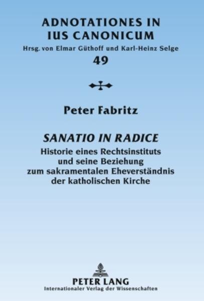 Kann man eine ungültige Ehe gültig machen? Ist Gültigkeit überhaupt ein Kriterium für die Ehe? Was sind die Voraussetzungen, um eine Ehe als gültig oder ungültig zu bezeichnen? Besitzt die Kirche eine rechtliche Gewalt über die Ehe, die es ihr erlaubt, eine Ehe als gültig oder ungültig zu klassifizieren? Die Ehe kommt zustande durch den Willen zur Ehe, den beiderseitigen Konsens der Partner. Keine Macht der Welt kann ihn auflösen. Der Konsens kann aber existent sein und dennoch ungültig, weil zum Zeitpunkt der Konsensabgabe ein Hindernis vorlag. Hier hat sich im 14. Jahrhundert ein Rechtsinstitut entwickelt, mit dem die Päpste ungültige Ehen Kraft apostolischer Autorität rückwirkend für gültig erklärt haben: Die sanatio in radice-die Heilung in der Wurzel. Die Arbeit versucht ausgehend vom römischen Recht über die Anfänge kirchlicher Ehedispens bis hin zur Gegenwart eine rechtshistorische Gesamtdarstellung der sanatio in radice vorzulegen.