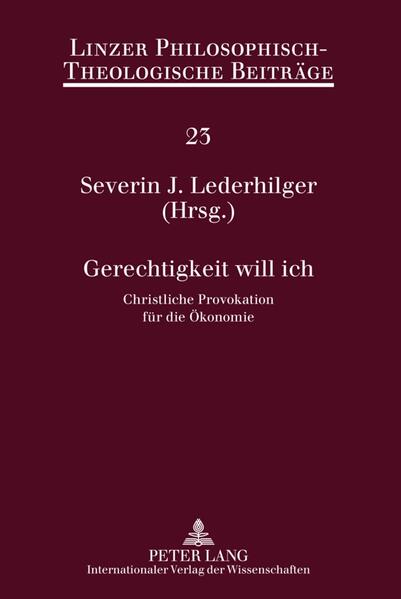 Die dramatischen Ereignisse der weltweiten Finanz- und Wirtschaftskrise haben nicht nur vielfältige sozialpolitische Erschütterungen ausgelöst, sondern auch zu einem grundsätzlichen Überdenken der ethischen Grundlagen des ökonomischen Gesamtgefüges geführt. Der Bestand des Wirtschafts- und Sozialsystems überhaupt schien durch die globale Verflochtenheit und die gravierenden nationalen Auswirkungen in Frage gestellt. Ein Zusammenbruch des Finanzmarktes wurde als ultimatives Bedrohungsszenario prognostiziert. Selbst wenn dieses Menetekel inzwischen verschwunden ist, bleiben doch fundamentale Fragen nach den Ursachen und Konsequenzen der Krise sowie vor allem nach der konkreten Verantwortung für deren Folgen. Die christliche Soziallehre setzt einer sich formal als wertfrei gerierenden Ökonomie die durchaus provokante Forderung nach ethischen Fundamentalnormen entgegen, die als kritische Maxime künftigen wirtschaftlichen Handelns und politischer Orientierung gelten sollen. Dem zutiefst biblisch begründeten Ruf nach sozialer Gerechtigkeit ist auch in der Volks- und Betriebswirtschaft ebenso wie im globalen Marktsystem Rechnung zu tragen und er dient als notwendiges Korrektiv und bleibende Herausforderung für konkrete Schritte der Umsetzung. Der Tagungsband der 12. Ökumenischen Sommerakademie Kremsmünster 2010 dokumentiert die wissenschaftlichen Vorträge und Statements internationaler Referentinnen und Referenten mit unterschiedlichem konfessionellem und akademischem Hintergrund aus volks-, betriebs- und finanzwirtschaftlicher, sozialethischer, bibelwissenschaftlicher, systematischer und kirchlich-pastoraler Perspektive.