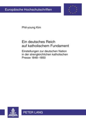 Die Konfession legte 1848 nicht die Haltung zur Revolution fest. Katholiken waren wie die Angehörigen anderer Religionen in allen politischen Richtungen zu finden. In dieser Studie geht es um die strengkirchlichen Katholiken, die man Ultramontan zu nennen pflegt. Für sie, die sich zu einer Weltkirche bekannten, bildeten die nationalpolitischen Optionen, die in der 1848er Revolution zur Entscheidung standen, eine besondere Herausforderung. Wie sie sich ihr stellten, indem sie eine doppelte Loyalität zum Papst in Rom als Haupt der katholischen Weltkirche und zugleich zur deutschen Nation aufbauten, wird hier erstmals eingehend untersucht. Hauptquelle sind katholische Zeitungen. Sie repräsentieren die großen katholischen Kirchenlandschaften im Deutschen Bund.