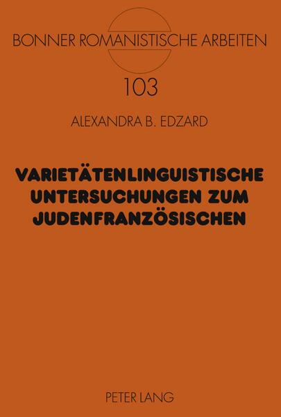 Varietätenlinguistische Untersuchungen zum Judenfranzösischen | Bundesamt für magische Wesen