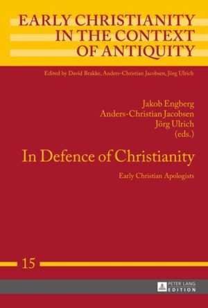In Defence of Christianity examines the early Christian apologists in their context in thirteen articles divided in four parts. Part I provides an introduction to apology and apologetics in antiquity, an overview of the early Christian apologists, and an outline of their argumentation. The nine articles of Part II each cover one of the early apologists: Aristides, Justin, Tatian, Athenagoras, Theophilus, the author of the Letter to Diognetus, Clement of Alexandria, Tertullian and Minucius Felix. Part III contextualises the apologists by providing an English translation of contemporary pagan criticism of Christianity and by discussing this critique. Part IV consists of a single article discussing how Eusebius depicted and used the apologists in his Ecclesiastical History.