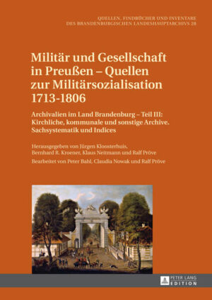 Militär und Gesellschaft in Preußen  Quellen zur Militärsozialisation 17131806 | Bundesamt für magische Wesen
