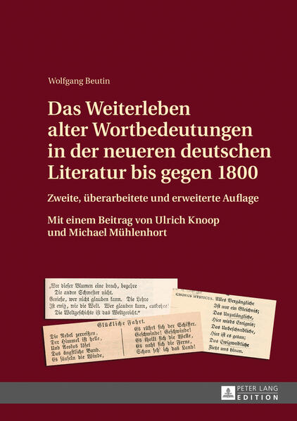 Das Weiterleben alter Wortbedeutungen in der neueren deutschen Literatur bis gegen 1800 | Bundesamt für magische Wesen
