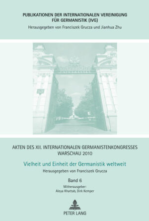 Akten des XII. Internationalen Germanistenkongresses Warschau 2010- Vielheit und Einheit der Germanistik weltweit | Bundesamt für magische Wesen