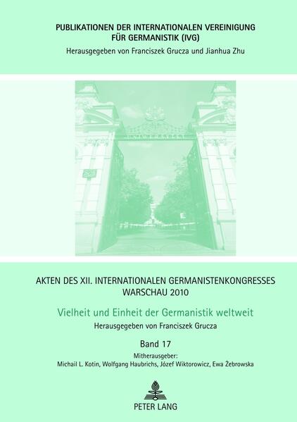 Akten des XII. Internationalen Germanistenkongresses Warschau 2010- Vielheit und Einheit der Germanistik weltweit | Bundesamt für magische Wesen