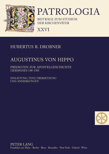 Band 9 der zweisprachigen Ausgabe der Sermones ad populum bietet die erstmalige deutsche Übersetzung der drei Predigten zur Apostelgeschichte 148-150. Die lateinischen Texte beruhen auf dem Vergleich der bisherigen Editionen, im Fall von sermo 150 auch auf Codex I 9 der Stadtbibliothek Mainz, der als Faksimile abgedruckt wird. Die Kommentierung erläutert insbesondere Überlieferung, Chronologie, Struktur, Stil, historische Daten, biblisches Gedankengut, Liturgie und Theologie der Predigten. Darüber hinaus werden hagiographische und archäologische Daten sowie die Verwendung der Apostelgeschichte im Gesamtwerk Augustins dargestellt.