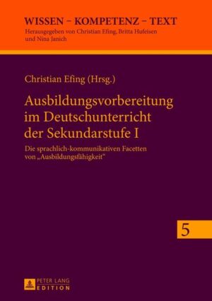 Ausbildungsvorbereitung im Deutschunterricht der Sekundarstufe I | Bundesamt für magische Wesen