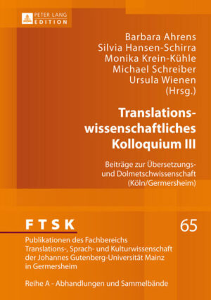 Translationswissenschaftliches Kolloquium III | Bundesamt für magische Wesen