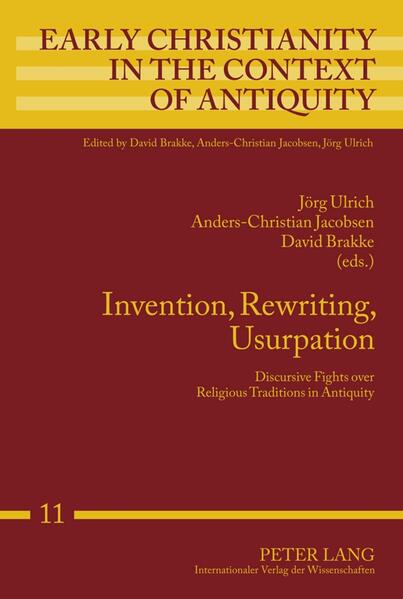 This volume assembles written versions of lectures presented and discussed at the conference «Invention, Rewriting, Usurpation-Discursive Fights Over Religious Traditions In Antiquity» held at Aarhus and Ebeltoft in Denmark in the spring of 2010. Most of the religious texts studied in the contributions were drawn from Early Judaism and Early Christianity. The interest in these was on the one hand elucidating different aspects of the role they played in the formation and transformation of the religions, and on the other hand investigating the role these same texts played in cooperation and conflict between these two religions. The topics of the essays focus on four particular themes, namely Reuse, Rewriting and Usurpation of Biblical and Classical Texts, Invention and Maintenance of Religious Traditions, Orthodoxy and Heresy, and Formation of the Biblical Canon.