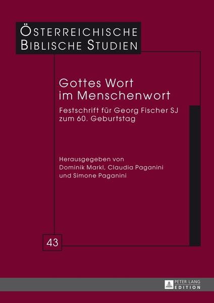 Gottes Selbstmitteilung ist in den Texten der Bibel in menschlichen Worten vermittelt. Nach dem Zweiten Vatikanischen Konzil soll die Exegese diese Texte mit allen verfügbaren-menschlichen-Methoden durchleuchten, um in ihnen Gottes Wort zu finden. Georg Fischer, dem diese Festschrift gewidmet ist, hat sich stets der Vielfalt des alttestamentlichen Kanons verpflichtet gewusst. Diese Weite spiegelt sich im vorliegenden Band, der fünf Beiträge zum Pentateuch, sieben Artikel zu den prophetischen Büchern, verschiedene Studien zu den Schriften sowie eine Arbeit zum Neuen Testament vereinigt. Alle Autoren dieses Bandes sind dem Jubilar als Lehrer begegnet. Ihre Beiträge sind von seiner Ausrichtung inspiriert. Sie präsentieren exegetische Analyse, die auf das Verständnis der theologischen Botschaft abzielt.