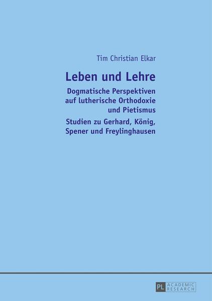 Ist lutherische Orthodoxie mit toter Dogmatik und Pietismus mit reiner Frömmigkeit gleichzusetzen? Lange wurde dies so gesehen. Tatsächlich begegneten sich beide Richtungen in einer Orientierung auf die theologischen Grundkategorien von Leben und Lehre. Dies wird erstmalig in dieser dogmatischen Arbeit über die vier herausragenden Vertreter beider Richtungen nachgewiesen: Johann Gerhard, Johann König, Philipp Jakob Spener und Johann Anastasius Freylinghausen.