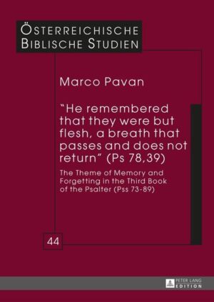 Aimed at identifying the function of the aspects of remembering and forgetting in the Psalter, this opus seeks to offer a lexicographical synthesis of zkr and škḥ in the Psalter and an analysis of their function in Book III (Pss 73-89) and in Ps 78, text in which the notions of remembering and forgetting occupy a relevant role. By doing so, the detailed focus on a particular portion of the Book of Psalms makes it possible to highlight the importance of the theme of memory and that of forgetting in the whole Psalter, both from the point of view of the composition of its global message, and from the point of view of a focused re-reading of the traditions that have to do with the origins of Israel. For its readers the Psalter turns out to be a book about remembrance and for remembrance.