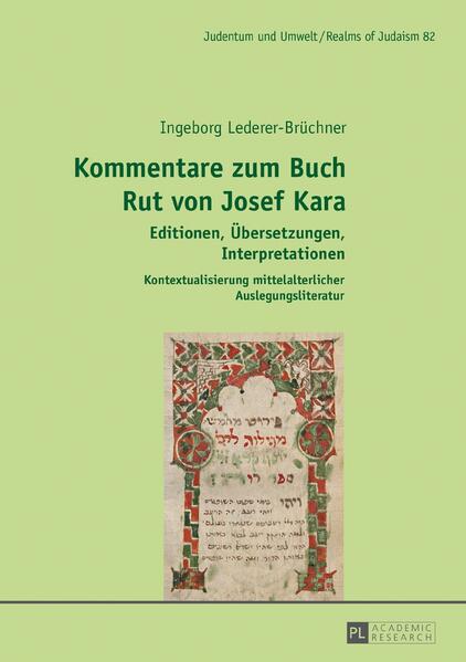 Dieser Band versammelt verschiedene hebräische Kommentarfassungen zum Buch Rut, die dem Exegeten Josef Kara im 11. und 12. Jahrhundert in Nordfrankreich zugeschrieben werden können. Diese Kommentare sind textkritisch ediert, ins Deutsche übersetzt und detailreich analysiert. Im Kontext mittelalterlicher Bibelauslegung erörtert die Verfasserin die Kommentare. Dabei diskutiert sie die Verwendung sogenannter Glossenkommentare ebenso wie Fragen nach der Autorschaft mittelalterlicher Kommentare, ihre Bearbeitungen und die in den Kommentaren verwendeten Auslegungsarten. Besonders geht die Verfasserin auf die Rolle rabbinischer Traditionsliteraturen ein und behandelt philologische Grundlagenfragen. Durch die Studien der vorliegenden Kommentare ergibt sich eine neue Sicht auf mittelalterliche jüdische Bibelauslegung. Die Ausführungen beruhen auf Kommentaren zum Buch Rut in acht Manuskripten (z.B. Staatsbibliothek zu Berlin-Preußischer Kulturbesitz Ms.or.fol.1221, London-The British Library Add. 22413 und Zürich-Zentralbibliothek Ms Or 157), die durch Abbildungen veranschaulicht werden.