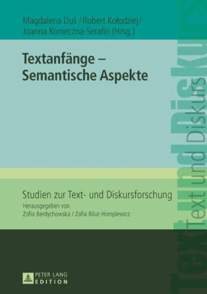 Textanfänge  Semantische Aspekte | Bundesamt für magische Wesen