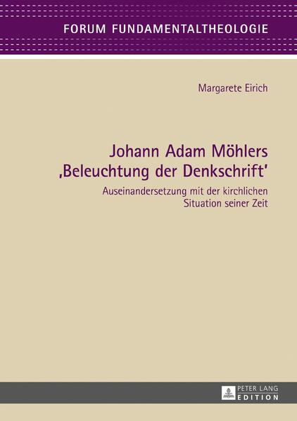 1828 unterzeichneten 23 Professoren aus Freiburg i. Br. Petitionen zur Abschaffung des Zölibates und verteidigten diese mit einer erläuternden «Denkschrift». Hierauf antwortete Johann Adam Möhler (1796-1838) mit der «Beleuchtung der Denkschrift». Die Autorin analysiert den geschichtlichen und literarischen Hintergrund sowie die Grundlinien und Rezeptionsgeschichte dieses bisher in der Forschung noch sehr wenig beachteten Werkes. Eine Auswertung von Möhlers Methodik, ein Schriftenvergleich sowie die vorgenommene Systematisierung der Kernaussagen zeigen, dass die «Beleuchtung» über eine reine Rezensionsschrift hinausreicht. Die Untersuchung belegt eindrucksvoll, dass der Tübinger (und spätere Münchener) Theologe hier eine im echten Sinne fundamentaltheologische Schrift vorgelegt hat, die einen Maßstab für sein folgendes systematisches Schaffen setzt.