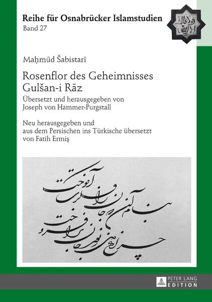 Das «Gulšan-i Rāz»-«Rosenflor des Geheimnisses»-von Maḥmūd Šabistarī wird gemeinhin als eine Einführung in die islamische Mystik betrachtet. Das Lehrgedicht besteht aus Antworten auf fünfzehn Fragen, die von Sufi-Šayḫ Amīr Ḥusaynī gestellt wurden. Das Werk weist eine gegliederte Struktur mit einer Einführung, einer Analyse der Begriffe und einer Schlussbemerkung auf. In dieser Ausgabe findet der Leser eine überarbeitete Version des Rosenflors des Geheimnisses, die von dem österreichischen Pionier der Orientforschung Joseph von Hammer-Purgstall übersetzt wurde, und eine türkische Versübersetzung. Gülşen-i Râz, Mahmûd Şebüsterî’nin Horasan’dan Şeyh Emir Hüseynî’nin on beş adet sorusuna verdiği cevaplardan oluşur. Bu kitapta Gülşen-i Râz’ın açıklamalı Türkçe manzûm bir tercümesini bulacaksınız.