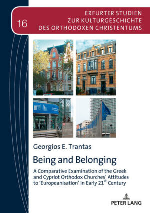 This book examines and compares, from an interdisciplinary perspective of Religious Studies and International Relations, the conduct and rhetoric of the Orthodox Churches of Greece and Cyprus vis-à-vis the ‹Europeanisation› process. This study focuses on the conditionality of their «sense of belonging» in the European Union (EU) as their predisposition is dependent, in part, on their sense of «being», as well as on their perception of an ideal type of Europeanness. In this context, this book offers insights on how the Greek and Cypriot Churches, as soft power actors of domestic and European capacity, perceive Europeanness and Otherness