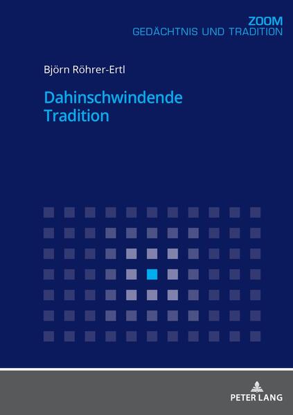 Anhand zweier Fallstudien untersucht Björn Röhrer-Ertl die Entwicklung des Theologischen Programmes zweier evangelischer Pfarrkirchen des Historismus in Bayern. Konsequent wendet er eine weltliche Methodik außerhalb des theologischen Methodenkanons an. Sein Ergebnis: Tradition schwindet dahin, so wie ein Luftballon zuerst unmerklich seine Luft verliert. Diese dahinschwindende Tradition hat in den Fallbeispielen als eine wesentliche Ursache einen Wertewandel, weg von der generationenübergreifenden Einordnung in einer Tradition hin zu einem Primat der Autonomie des Individuums. Für den Autor steht es fest: Tradition ist kaum mehr vorhanden, wird kaum mehr verstanden. Er appelliert, diesen gesellschaftlichen Wandel nüchtern anzunehmen und zu gestalten.