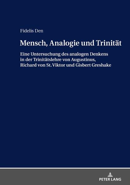 «Der Mensch ist in seiner Ganzheit eine Analogie der Trinität». Diese Hauptthese der Studie ist das Ergebnis der Auseinandersetzung mit der Trinitätslehre von Augustinus, Richard von St. Viktor und Gisbert Greshake. Das Ziel der Untersuchung ist nicht nur eine Rekonstruktion und Darstellung des Menschenverständnisses, des analogen Denkens und der Trinitätslehre dieser Theologen, sondern sie soll auch die These des Autors argumentativ bestätigen, dass der Mensch in seiner Ganzheit eine Analogie für die göttliche Trinität ist.