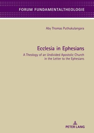 The Church of Christ was, is and always will be undivided. However, disunity among Christians is a reality. While safeguarding the apostolic tradition in the first era of Christianity, Ephesians provides a remarkable history-more potent for ecumenism and internal reform today. This book investigates the Ecclesiology of Ephesians, with a plenitude of references to exegetes who mainly come from the German-speaking world. It is a Catholic approach to the standard features of the Church, which provides insights for a comprehensive reassessment of the Church. This book is concerned not just with defending particular doctrines. It is an honest exploration of how first-century Ecclesiology fits the milieu and context of the contemporary Church and provokes and challenges us to appreciate the diverse ecclesiological convictions.
