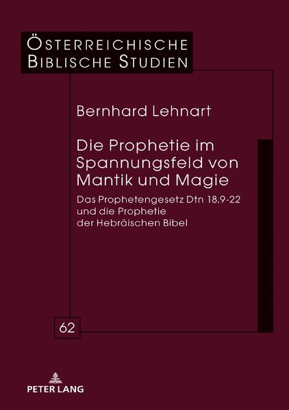 Das Prophetengesetz in Dtn 18,9-22 grenzt einen Propheten Israels deutlich von divinatorischen und magischen Praktiken ab, die den umliegenden Völkern zugeordnet werden. Ziel der Studie ist es, die einzelnen Praktiken möglichst genau zu erfassen und ihr Verhältnis zur Prophetie in der weiteren Hebräischen Bibel zu bestimmen. Dabei wird deutlich, dass magische und mantische Praktiken durchaus zur prophetischen Praxis in Israel gehörten und in ein weiter gefasstes Verständnis von Prophetie eingeordnet werden müssen.