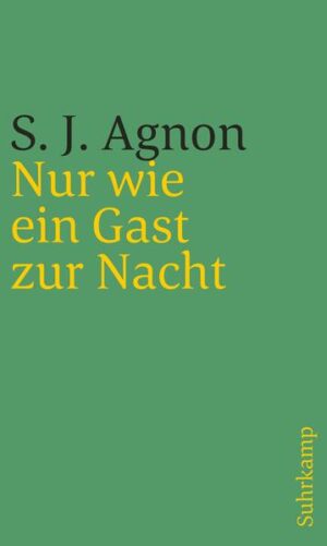 Mit Samuel J. Agnon (1888-1970) wird ein Klassiker der hebräischen Literatur vorgestellt, in dessen Werk sich die jahrtausendealte Tradition des Judentums, des biblischen Hebräisch mit der Erfahrung der Moderne, dem Entstehen des modernen Hebräisch verbinden. Agnon schrieb seinen Roman kurz vor dem Zweiten Weltkrieg. Es ist die Chronik eines Besuchs des Ich-Erzählers in seinem galizischen Heimatort Buczacz. Agnon wurde 1888 in Buczacz geboren. Der Ich-Erzähler besucht den Ort kurz vor dem Versöhnungstag, dem höchsten jüdischen Feiertag. Distanziert und doch teilnahmsvoll schildert er den Ort seiner Herkunft, die verschiedenen Menschen, ihre Charaktere und Schicksale, Traditionen, aber auch den Untergang dieser jüdischen Lebenswelt. Dieser Roman, 1964 von Karl Steinschneider meisterhaft ins Deutsche übertragen, lag dem Nobelpreiskomitee vor, das 1966 den Literaturnobelpreis Samuel J. Agnon, zusammen mit Nelly Sachs, zuerkannte. In seiner Nobelpreisrede erinnert Agnon an Buczacz und an ein bestimmendes Motiv seines Schaffens: »Das Haus meines Vaters, wo ich ein Zimmer voll mit Geschriebenem hinterlassen hatte, verbrannte im Ersten Krieg, und mit ihm verbrannte alles, was ich dort gelassen hatte. Und die jungen Handwerker, die Schneider und Schuhmacher, die während ihrer Arbeit meine Lieder sangen, sie wurden im Ersten Krieg getötet. Die, welche nicht im Krieg getötet wurden, wurden teils zusammen mit ihren Schwestern lebendig begraben in der Grube, die sie auf Befehl des Feindes selbst ausheben mußten, und viele von ihnen wurden in den Feueröfen von Auschwitz verbrannt mit ihren Schwestern, die unsere Stadt geschmückt hatten mit ihrer Schönheit und die meine Lieder verschönt hatten mit ihrer süßen Stimme.«