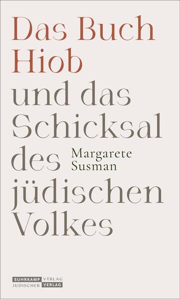 1945 schrieb in Zürich die Philosophin Margarete Susman Das Buch Hiob und das Schicksal des jüdischen Volkes. Es ist der Versuch angesichts der Shoah, »in diesem Augenblick einer Weltkatastrophe«, die Geschichte des jüdischen Volkes aus dem Buch Hiob zu erklären, seinem Hadern mit Gott, seinem Fragen nach Gerechtigkeit. In einzelnen Abschnitten über den Ursprung, die Schuld, die Verfolgung, den Zionismus, die Hoffnung deutet sie das Buch Hiob neu. Die überlieferte biblische Geschichte erweist sich als unvermindert gegenwärtig. Susmans Hiobdeutung, die sie zuerst 1929 in einem Aufsatz über Franz Kafka vorbrachte, hat Martin Buber, Walter Benjamin, Gershom Scholem und Paul Celan beeinflusst. Die ganze große nachbiblische Überlieferung kreist für Margarete Susman um die eine Frage nach der Rechtfertigung Gottes vor seinem Volk. In einem Nachwort stellt die Frankfurter Rabbinerin Elisa Klapheck die Aktualität der Gedankenwelt von Margarete Susman dar, deren Geburtstag sich 2022 zum 150. Mal jährt.