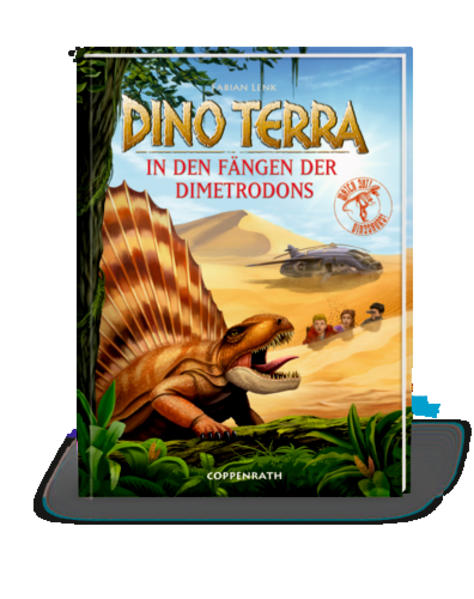 Dino Terra im Jahr 2050: Hier herrschen T- Rex, Brachiosaurus und Triceratops wie vor Millionen von Jahren auf unserer Erde! Ein mysteriöses Funksignal aus der unbewohnten Wüstenregion Dino Terras bringt Professor Hartenstein und die Freunde Laurin, Elena und Raffael auf die Spur einer geheimen Siedlung mitten im Nirgendwo. Betreibt der tot geglaubte Dr. Patanga hier etwa unerlaubte Forschungen an Sauriern? Als ihr Truckjet abstürzt, sind die Teammitglieder ihrem Widersacher plötzlich schutzlos ausgeliefert. Und tatsächlich hetzt Dr. Patanga ohne zu zögern seine abgerichteten Dimetrodons auf sie! Können die Freunde den größenwahnsinnigen Wissenschaftler jetzt noch stoppen?