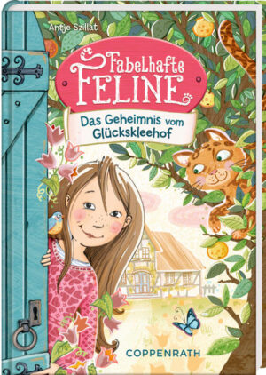 „Glückskleehof“, liest Feline und seufzt. Von Glück kann bei dem verwilderten Bauernhof, auf dem ihre Eltern eine Tierarztpraxis eröffnen wollen, ja wohl keine Rede sein! Widerwillig lässt Feline sich auf das Abenteuer ein … und stößt in dem verwunschenen Garten hinter dem Haus zwischen Kletterrosen, Kamillen und Clematis auf ein ungeheuerliches Geheimnis: den sprechenden Kater Paulo von Panama. Nur Feline versteht ihn und erkennt bald, dass sie als Katzenflüsterin eine große Hilfe bei Tiernotfällen aller Art ist … Die fabelhafte Tierreihe von Erfolgsautorin Antje Szillat mit einer Prise Magie leicht, warmherzig und voller Glück!