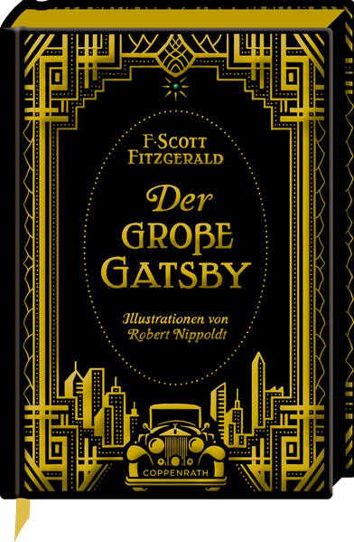 F. Scott Fitzgeralds meisterhaftes Portrait der goldenen Zwanziger als exklusive Schmuckausgabe. Long Island im Jahr 1922: Auf dem prächtigen Anwesen des jungen Millionärs Jay Gatsby amüsiert sich allabendlich die New Yorker High Society auf der Suche nach Spaß und Zerstreuung. Doch der geheimnisumwitterte Gastgeber selbst hat kein Interesse an diesen rauschenden Festen. Hinter seiner schillernden Fassade verbirgt er die tiefe Sehnsucht nach der einen Frau, die für ihn unerreichbar ist. Eine Sehnsucht, die zur Besessenheit wird. Die Zeichnungen des Buchkünstlers Robert Nippoldt machen diese Ausgabe des Klassikers zu einem ganz besonderen Schmuckstück. Eine Buchgestaltung im Stil des Art Deco, die stilgetreue Illustration - darunter zwei Panoramaformate auf Aufklappseiten - sowie 11 aufwendig gestaltete Extras lassen die einzigartige Stimmung im New York der Roaring Twenties lebendig werden: einer Zeit des wirtschaftlichen Wachstums, der ersten Wolkenkratzer, der Prohibition und der Exzesse, des berühmten Broadways und der Flapper, die sich den gesellschaftlichen Konventionen widersetzten.