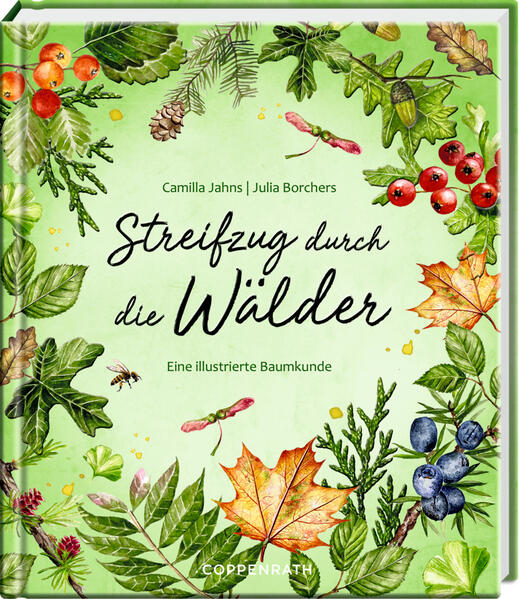 Tanzende Sonnenstrahlen auf dem Waldboden, das Rauschen der Blätter im Wind und die Stille zwischen schneebedeckten Bäumen: Ein Spaziergang durch unsere Wälder ist ein magischer Moment, der uns durchatmen lässt und Ruhe spendet. Dieses Buch ist ein informativer Begleiter, der zeigt, was hinter dem Blätterdickicht steckt. Kompakte Steckbriefe und ausführliche Beschreibungen helfen dabei, die Bäume zu erkennen, die uns begegnen, und erzählen uns ihre Geschichten. Die detailverliebten Illustrationen eignen sich perfekt, um gefundene Blätter zu bestimmen, und schenken uns auch im Alltag einen Augenblick des Waldbadens. Abgerundet mit passenden Rezepten, wird die Lektüre zu einem Erlebnis für alle Sinne.