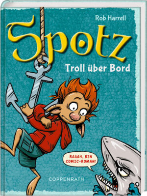 Das Unglück beginnt, als Prinz Roquefort, der nervigste Thronfolger der Welt, Spotz’ Großvater Gramps zu einem gemeinsamen Bootsausflug überredet. Bei Spotz klingeln alle Alarmglocken - das wird übel enden! Tatsächlich endet es zuerst FAST in der Mitte des Ozeans auf dem Meeresgrund, FAST im Bauch eines riesigen Seeungeheuers und dann FAST auf einer einsamen Insel. Schließlich werden Spotz und seine Freunde gerettet, allerdings leider von der gefürchteten Piratenbande des grausigen Käpten Rotbart … Ein fulminanter Abschlussband der beliebten Spotz- Reihe - und ein großes Spektakel voller märchenhafter Anspielungen, überbordender Komik und natürlich einer gehörigen Portion Trollblut.