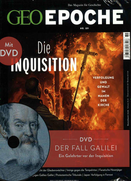 Die Geschichte der Inquisition ist eines der größten Dramen der abendländischen Historie. Es beginnt um 1230, als die katholische Kirche beschließt, mit Macht gegen Abweichler vorzugehen. Die Kleriker gründen einen Verfolgungsapparat, um vermeintliche Ketzer aufzuspüren. Ihr Vorgehen ist durchaus fortschrittlich die Ankläger müssen Beschuldigte mit Beweisen überführen - , aber dennoch unerbittlich, grausam und tödlich. Zehntausende Menschen werden verurteilt, zahlreiche gefoltert, Tausende hingerichtet. Das Erbe der Glaubenswächter beschäftigt die Kirche bis heute. • Im Land der Ketzer: Die Härte der Glaubenswächter ist überall gefürchtet. Zu Beginn des 14.Jahrhundert nehmen sie das Pyrenäendorf Montaillou ins Visier, das sich als Zentrum der Katharer erweist. • Das Ende der Ritter Gottes Schlag gegen die Templer: Frankreichs König nutzt die Inquisition als politische Waffe. • Satansweiber: Vor allem Frauen gilt die Jagd auf angebliche Zauberer. • Kolonien Verfolgung in Übersee: Selbst in Amerika brennen die Scheiterhaufen. • Duell um die Wahrheit Galileo Galilei: Tribunal gegen Europas berühmtesten Forscher. • Tyrannei der Tugend Johannes Calvin: Auch Protestanten lassen Abweichler brennen. • Sterben für einen fremden Gott Japan: Gnadenlos unterdrücken die Herrscher des Inselreichs Christen. DVD: Der Fall Galilei Ein Gelehrter vor der Inquisition Der 1564 geborene Galileo Galilei, hier mit Honoratioren in Venedig, gewinnt sein Wissen über die Himmelskörper mit einem neuartigen Teleskop. Doch das Weltbild, das sich für ihn daraus ableitet, widerspricht den Ansichten der Kirche. 1632 wird er deswegen angeklagt und bestraft. Laufzeit: ca. 120 Minuten