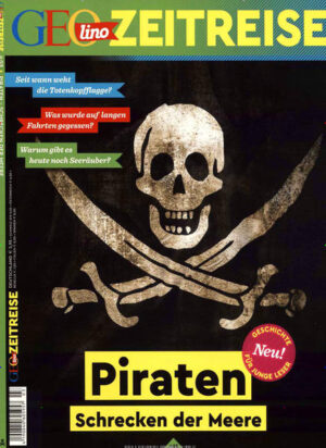 Wen habt ihr vor Augen, wenn ihr an Seeräuber denkt: Captain Hook, Klaus Störtebeker oder vielleicht Jack Sparrow aus "Fluch der Karibik"? Kinofilme und Bücher prägen das Bild, das wir uns von Piraten, Freibeutern und Kaperfahrern machen: mit Augenklappe, Holzbein, Papagei auf der Schulter. Aber entspricht es auch den Tatsachen? In dieser Ausgabe geht GEOlino Zeitreise auf Zeitreise durch die Geschichte der Seeräuberei - von ihren Anfängen vor mehr als 3000 Jahren bis heute!