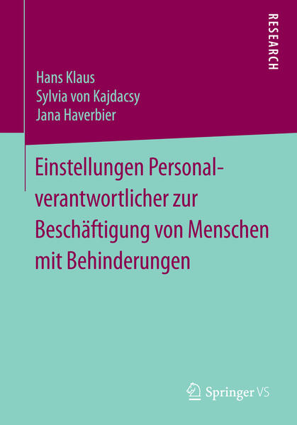 Einstellungen Personalverantwortlicher zur Beschäftigung von Menschen mit Behinderungen | Bundesamt für magische Wesen