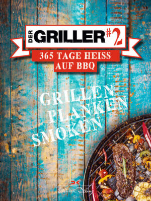 Der Griller #2 – Das leckerste Grill-Buch der Welt ist zurück Es brutzelt, es zischt, es duftet verführerisch: Grillen ist der Dauerbrenner bei allen Freunden des guten Essens. Der Familienvater mit dem Holzkohlegrill ist der Mittelpunkt der Gartenparty, das junge Paar wirft den kleinen Elektrogrill am Balkon an, der XXL-Smoker begeistert alle Fleischenthusiasten. Grillen kann jeder – und Der Griller #2 steckt voller leckerer Rezeptideen! Von der Bratwurst bis zum Fischfilet: Zaubern Sie schnelle Barbecue-Gerichte fürs Dinner und beeindrucken Sie Ihre Gäste mit neuen Partyrezepten! Räuchern, Planken oder Smoken: Entdecken Sie Grillrezepte für das ganze Jahr! Gegrillt wird schon längst nicht mehr nur im Sommer. Wahre Fans des köstlichen Grillaromas bringen auch im Winter die Holzkohle zum Glühen. Damit nicht immer dasselbe auf den Rost kommt, bietet dieses Buch eine große Auswahl an Rezepten für jeden Tag und jeden Geschmack. Egal ob Sie am liebsten Rind, Schwein, Huhn oder Lamm genießen – hier finden Sie neue Anregungen, um Ihr Lieblingssteak einmal anders zuzubereiten. Auch Fans von Fisch und Gemüse kommen nicht zu kurz und finden eine reiche Auswahl an vegetarischen Rezepten. Passend dazu gibt es schmackhafte Beilagen und raffinierte Saucen. So erfinden Sie Ihr persönliches Grillmenü immer wieder neu – 365 Tage im Jahr! • Rezepte für alle Geschmäcker: Fleisch, Fisch, Grillgemüse, Beilagen, Saucen und mehr • Für Anfänger und Profis: Rezepte mit verschiedenen Schwierigkeitsgraden von einfach bis anspruchsvoll • Für jeden Grill, egal ob Gasgrill, Holzkohle- oder Elektrogrill • Smoken, Planken, BBQ – alle Grill-Trends in einem Buch • Detaillierte Erklärungen und Tipps für jeden Zubereitungsschritt Sagen Sie Tschüss! zu vormarinierten Steaks und fertigem Kartoffelsalat. Dieses Kochbuch ist das ideale Nachschlagewerk für jeden Grillmeister und alle, die es werden wollen. Erleben Sie 365 Tagen Grillspaß pur!