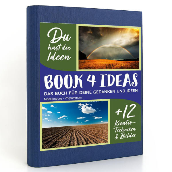 BOOK 4 IDEAS modern | Mecklenburg - Vorpommern, Notizbuch, Bullet Journal mit Kreativitätstechniken und Bildern, DIN A5 | Bundesamt für magische Wesen