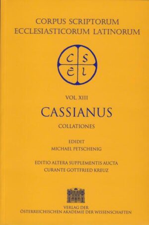 Johannes Cassianus (ca. 360-430), presbyter in Gaul and author of the famous De institutis coenobiorum and the Collationes, is not only one of the most important witnesses to the early period of monastic life, but also, having spent years in several monasteries in Egypt and Palestine, he was an unique intermediary between the different monastic types that developed in the Greek-speaking east and the Latin west: His influence on the Regula Benedicti for example can hardly be overestimated. His De incarnatione contra Nestorium, a work that is less well known, is nevertheless one of the main sources of our knowledge of the theology of Nestorius. Ever since it was first published the edition of all three texts by Michael Petschenig in 1886 (CSEL 13) and 1888 (CSEL 17) has rightly been regarded as an outstanding editorial achievement and has been adopted virtually unaltered even by more recent editions. The reprint of both volumes presented here faithfully reproduces the Prolegomena, the text and the critical notes of Petschenig’s edition. The indexes however have been completely reworked by deleting obsolete parts, adding a large amount of addenda especially to the so-called apparatus similium, and dividing it equally between the two volumes, hopefully making them more user-friendly.