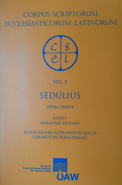 The revised edition of the works of Sedulius (ca. AD 430), which were highly esteemed during Late Antiquity and the Middle Ages, contains a reprint of Johannes Huemer's critical edition of Carmen Paschale and Opus Paschale with their dedicatory letters and hymns, to which, in the edition's appendix, Huemer added poems written in praise of Sedulius and the Excerpta ex Remigii expositione on the Carmen Paschale. The new edition includes additional material: a bibliography, new indices (Index sacrae scripturae locorum, Index fontium and Index imitatorum) and addenda to the text and its sources. Furthermore, variant manuscript readings (in part from the 8th century) that Huemer did not use for his edition have been added in an appendix.