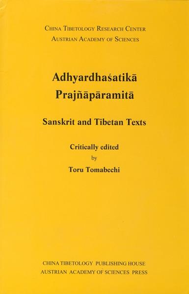 Die Adhyardhasatika Prajñaparamita eine der im ost-asiatischen esoterischen Buddhismus einflussreichsten und höchst geschätzten Schriften. Als das Rishukyo bekannt, spielt dieses Sutra in seiner chinesischen Übersetzung von Amoghavajra auch heutzutage eine zentrale Rolle in der Shingon-Liturgie Japans. Teile des Sanskrittextes dieser Schrift waren bisher nur durch ein in Zentralasien gefundenes Fragment zugänglich, das von Ernst Leumann am Anfang des 20. Jahrhunderts publiziert wurde. Basierend auf einer Photokopie aus der Sammlung des China Tibetology Research Center (Peking) wird hier erstmals ein fast vollständiger Sanksrittext der Adhyardhasatika in einer kritischen Edition vorgelegt. Auch inkludiert ist eine kritische Edition der tibetischen Übersetzung, Ses rab kyi pha rol tu phyin pa'i tshul brgya lna bcu pa, in der 14 Kanjur-Exemplare und ein Dunhuang-Manuskript berücksichtigt sind. Die Einleitung zur Edition gibt einen Überblick über bisherige Studien, eine Beschreibung der verwendeten Materialien sowie Bemerkungen zu den Besonderheiten des Sanskrittextes. … The Adhyardhasatika Prajnaparamita is one of the most influential and revered scriptures in East-Asian esoteric Buddhism. Known as the RishukyM, this sktra, in its Chinese version by Amoghavajra, has been for centuries been at the core of the Shingon liturgy in Japan. Its Übersetzt von text, however, was known until recently only through a fragmentary Central-Asian manuscript studied by Ernst Leumann in early twentieth century. This volume presents a critical edition of the Adhyardhasatika based on the a newly available photocopy, kept at the China Tibetology Research Center (Beijing), of a newly available Übersetzt von manuscript from Tibet. Also edited in this volume is the Tibetan version of the text, Zes rab kyi pha rol tu phyin pa'i tshul brgya lna bcu pa, using fourteen exemplars of Kanjur and a Dunhuang manuscript. The introduction to the edition includes a survey of previous studies of on the Adhyardhasatika, a description of the materials used, as well as remarks on the distinctive features of the Übersetzt von text.