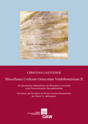 Miscellanea Codicum Graecorum Vindobonensium II | Bundesamt für magische Wesen