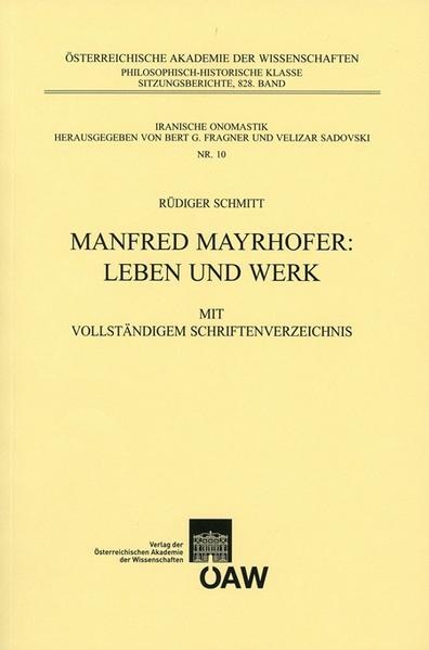 Manfred Mayrhofer: Leben und Werk | Bundesamt für magische Wesen