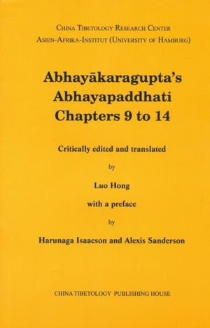 The volumes of the series "Übersetzt von Texts from the Tibetan Autonomous Region (SSTAR)" which have appeared until now have made contributions to our knowledge of Indian Buddhism which are of such importance that they may be called revolutionary. The volumes which we are introducing here, however, mark an important new phase in the long-term project of incorporating the treasures preserved in Übersetzt von manuscripts in Tibet into the intellectual and spriritual history of mankind. They present, critically edited and translated with annotation, the texts of a scripture, the Buddhakapalatantra, belonging to what was commonly regarded by followers of tantric Buddhism as the highest category of esoteric scriptures, the yoginitantras, and of a commentary thereon by one of the most learned and most influential of Indian Buddhist masters of the early second millenium: Abhayakaragupta.
